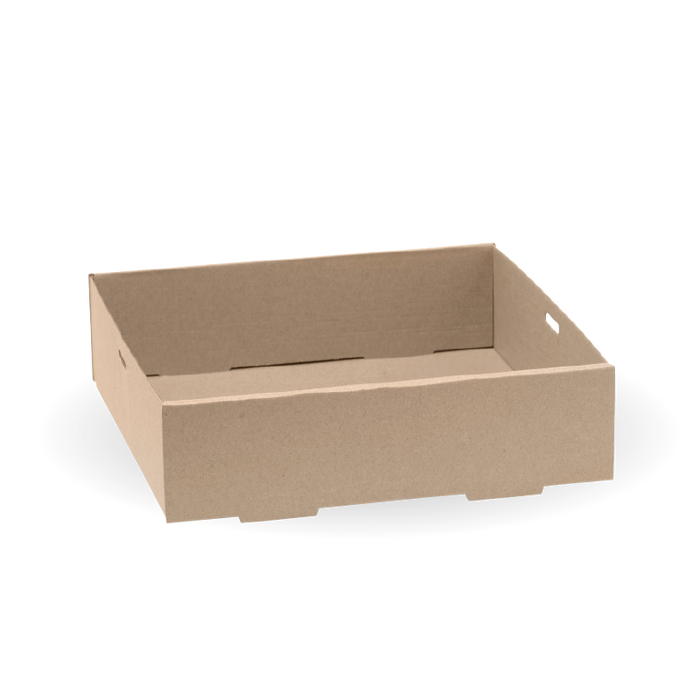 BioPak BioBoard Catering Trays – Small BioBoard Catering Tray Base – carton of 100