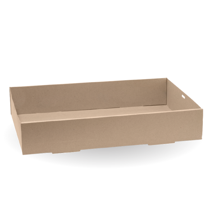 BioPak BioBoard Catering Trays – Extra Large BioBoard Catering Tray Base – carton of 50