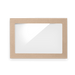 BioPak BioBoard Catering Window Lids – Medium BioBoard Catering Tray PLA Window Lid – carton of 100