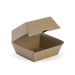 BioPak BioBoard Fluted Clamshell Boxes – Large Burger BioBoard Box – carton of 150