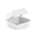 BioPak BioBoard Fluted Clamshell Boxes – Large Burger BioBoard White Box – carton of 150