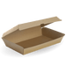 BioPak BioBoard Fluted Clamshell Boxes – Family BioBoard Box – carton of 100