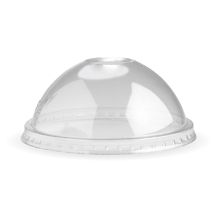 BioPak Clear PLA Bowl Lids – 240 - 960ml bowl dome lid - 121mm – clear – carton of 500