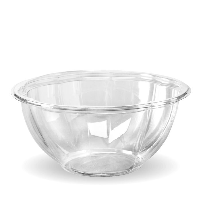 BioPak Clear PLA Bowls – 1,080ml - 32oz Clear Salad BioBowl – carton of 450