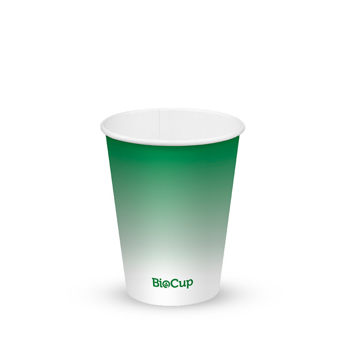 BioPak Green Paper Cold BioCups – 390ml - 12oz (90mm) Green Cold Paper – carton of 1,000