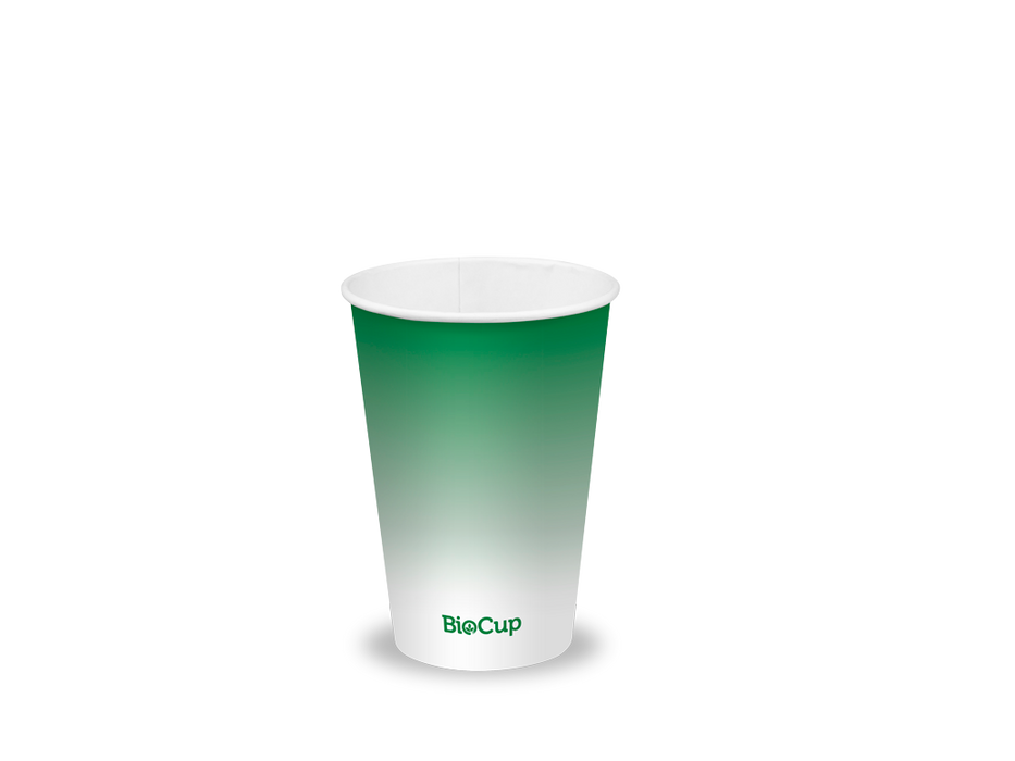 BioPak Green Paper Cold BioCups – 420ml - 14oz (90mm) Green Cold Paper – carton of 1,000