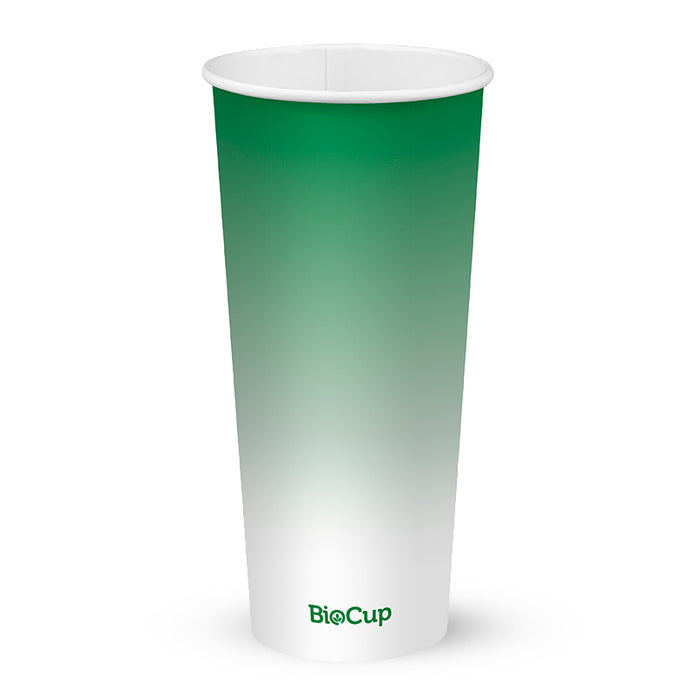 BioPak Green Paper Cold BioCups – 700ml - 24oz (90mm) Green Cold Paper – carton of 500