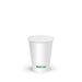 BioPak White Paper Cold BioCups – 200ml - 6oz (73mm) White Cold Paper Water – carton of 1,000