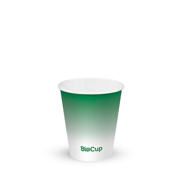 BioPak Green Paper Cold BioCups – 200ml - 6oz (80mm) Green Cold Paper – carton of 1,000