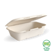 BioPak BioCane Clamshells – 20x15x5cm - 7.5x5x1.9in Natural Plant Fibre Clamshell – carton of 300