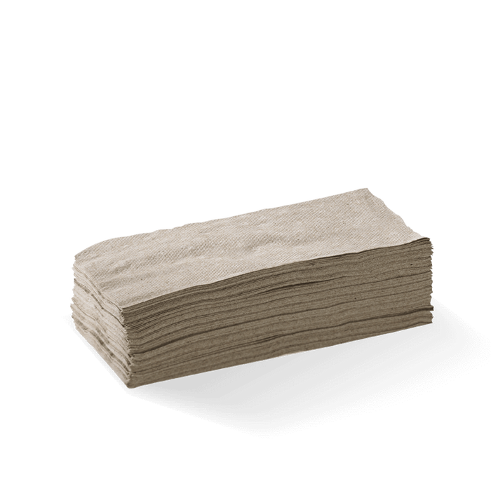 BioPak Lunch Napkins – 2-Ply 1/8 Fold Natural Lunch BioNapkin – carton of 2,000