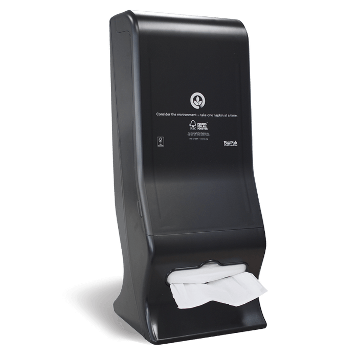 BioPak Single Saver Napkin Dispensers – Large Single Saver BioDispenser Table Top – carton of 4