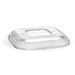 BioPak BioCane Square Container Lids – 280-630ml Clear PLA Takeaway Lid – carton of 600