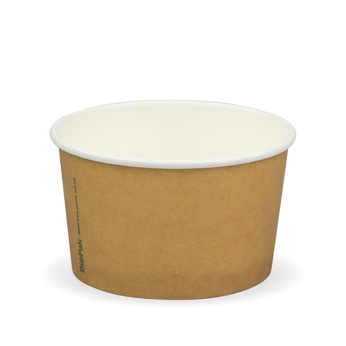 BioPak Paper Ice Cream Cups – 240ml - 8oz Ice Cream – carton of 1,000