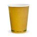 BioPak Kraft Green Stripe Single Wall Hot BioCups – 390ml - 12oz – 90mm rim – carton of 1,000