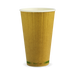 BioPak Kraft Green Stripe Double Wall Hot BioCups – 460ml - 16oz – 90mm rim – carton of 600