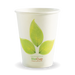 BioPak Leaf Single Wall Hot BioCups – 390ml - 12oz – 90mm rim – carton of 1,000