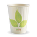 BioPak Leaf Double Wall Hot BioCups – 390ml - 12oz – 90mm rim – carton of 1,000