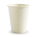 BioPak White Single Wall Hot BioCups – 390ml - 12oz – 90mm rim – carton of 1,000