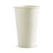BioPak White Single Wall Hot BioCups – 510ml - 16oz – 90mm rim – carton of 1,000