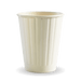 BioPak White Double Wall Hot BioCups – 255ml - 8oz – 80mm rim – carton of 1,000