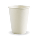 BioPak White Single Wall Hot BioCups – 280ml - 8oz – 80mm rim – carton of 1,000
