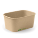 BioPak BioBoard Rectangular Container Bases – 1,000ml Kraft BioBoard Takeaway Base – carton of 300