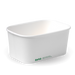 BioPak BioBoard Rectangular Container Bases – 1,000ml White BioBoard Takeaway Base – carton of 300