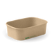 BioPak BioBoard Rectangular Container Bases – 650ml Kraft BioBoard Takeaway Base – carton of 300