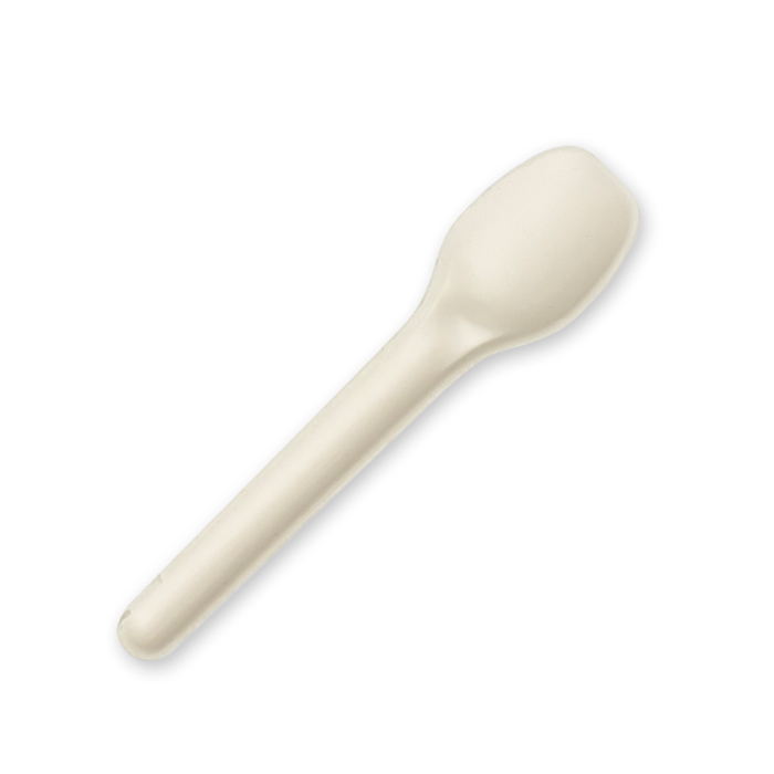 BioPak Plant Fibre Cutlery – 11cm Plant Fibre Teaspoon – carton of 3,000