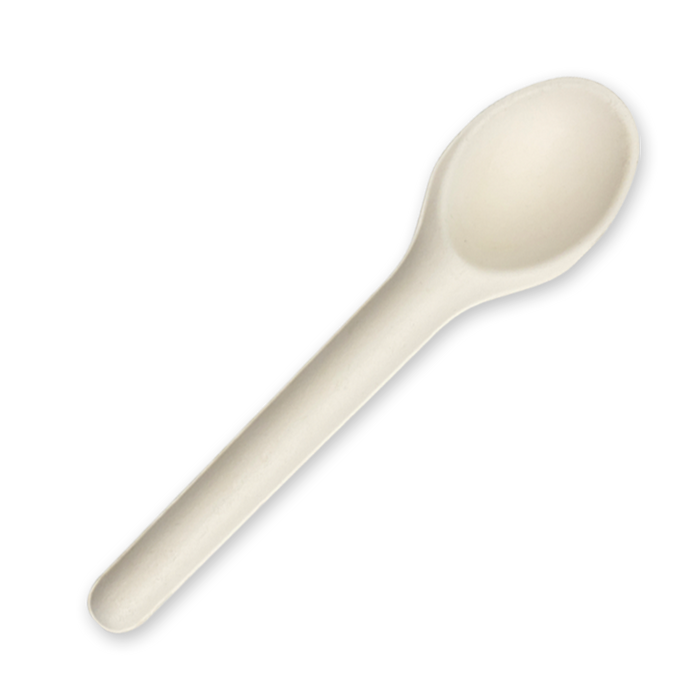 BioPak Plant Fibre Cutlery – 15cm Plant Fibre Spoon – carton of 1,000
