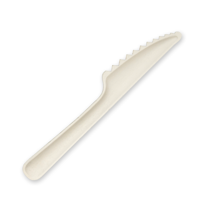 BioPak Plant Fibre Cutlery – 15cm Plant Fibre Knife – carton of 1,000