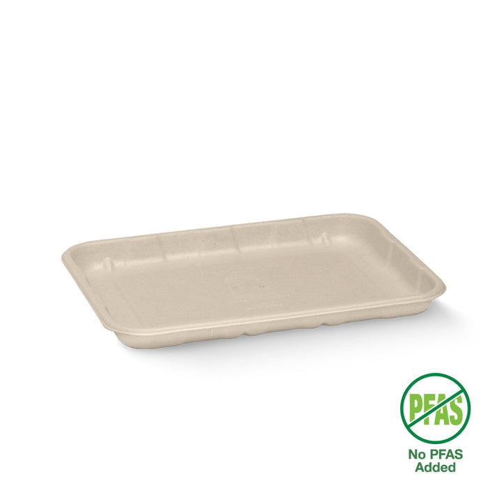 BioPak BioCane Produce Trays – 19x14x2cm - 7x5" Plant Fibre Produce Tray – carton of 1,000