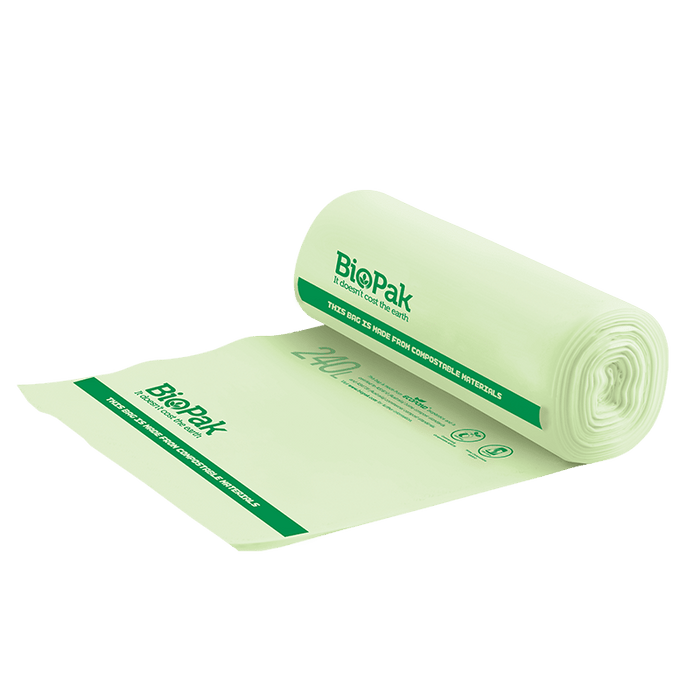 BioPak Compostable Bin Liners – 240L Bioplastic Bag – carton of 144