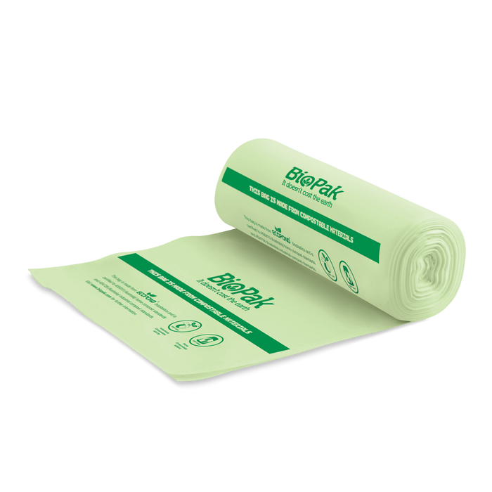 BioPak Compostable Knock Tube Liners – Knock tube liner – green – carton of 500
