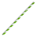 BioPak Regular Paper BioStraws – 6mm Regular Green Stripe BioStraw – carton of 2,500