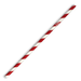 BioPak Regular Paper BioStraws – 6mm Regular Red Stripe BioStraw – carton of 2,500