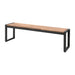 Bolero Acacia Wood and Steel Industrial Benches 1600mm (Pack of 2) - DS158 - Simply Hospitality NZ