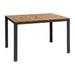 Bolero Acacia Wood and Steel Rectangular Table 1200mm - DS153 - Simply Hospitality NZ