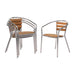 Bolero Aluminium & Ash Chairs (Pack of 4) - U421 - Simply Hospitality NZ
