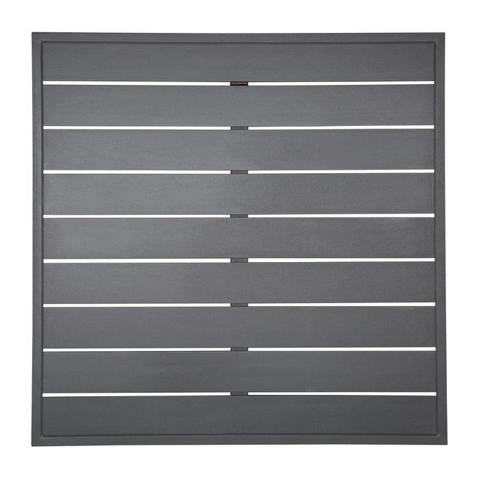 Bolero Aluminium Square Table Top Dark Grey 700mm - FW597 - Simply Hospitality NZ