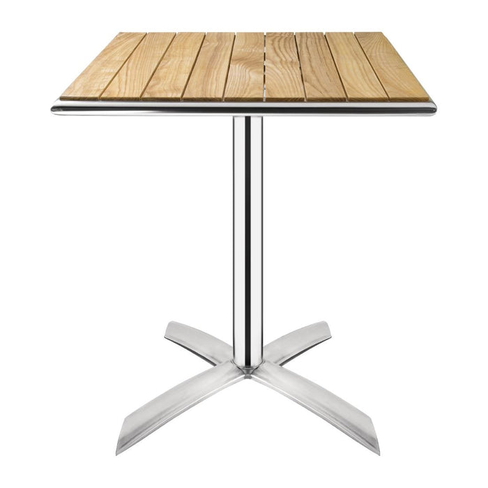 Bolero Ash Flip Top Square Bistro Table 600mm - GK991 - Simply Hospitality NZ