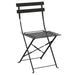 Bolero Black Pavement Style Steel Folding Chairs (Pack of 2) - GH553 - Simply Hospitality NZ