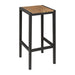 Bolero Black Steel & Acacia Wood Bar Stools (Pack of 2) - DS156 - Simply Hospitality NZ