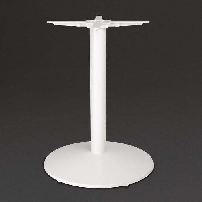 Bolero Cast Iron Round Table Base White - FT029 - Simply Hospitality NZ