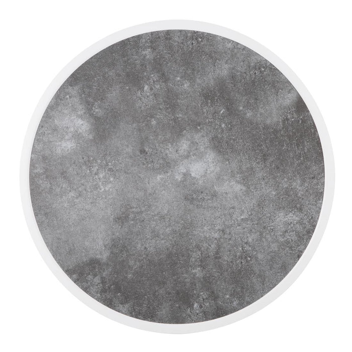 Bolero Fibre Glass Round Table Top Dark Stone Effect 580mm - DL488 - Simply Hospitality NZ
