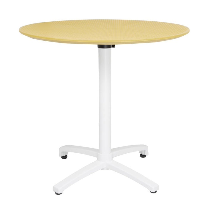 Bolero Folding PP Table 800mm - Mustard Yellow - FT622 - Simply Hospitality NZ