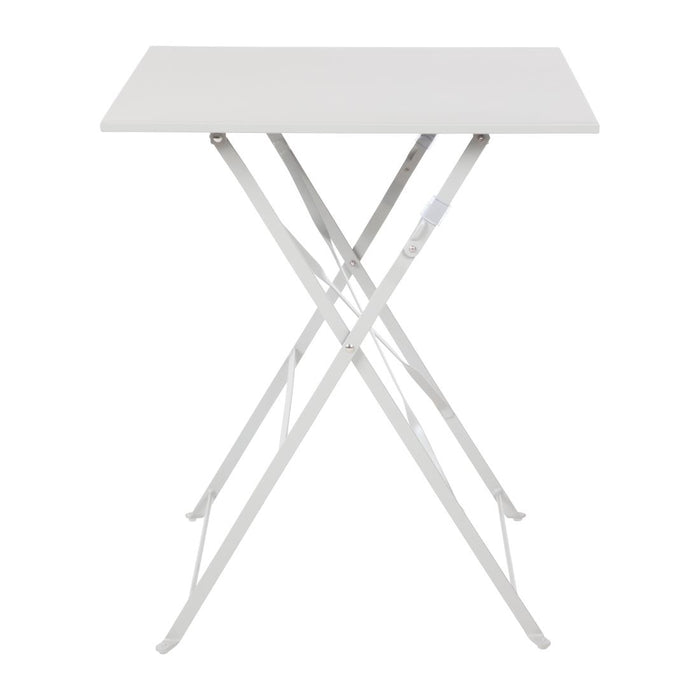 Bolero Grey Square Pavement Style Steel Table - GK988 - Simply Hospitality NZ