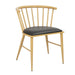 Bolero Harrowdene Padded Metal Side Chairs Wood Effect (Pack of 2) - FU528 - Simply Hospitality NZ