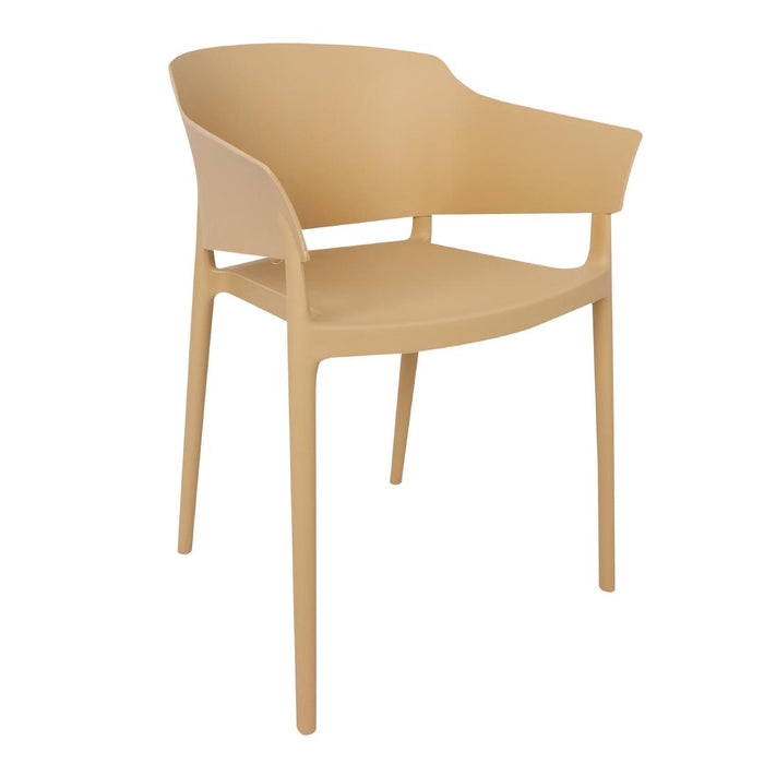 Bolero Lorenzo Cafe Chairs Warm Cream (Pack of 2) - DX972 - Simply Hospitality NZ